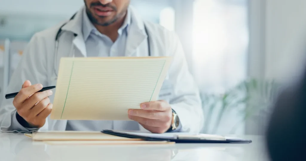 Documents de santé et échange professionnel